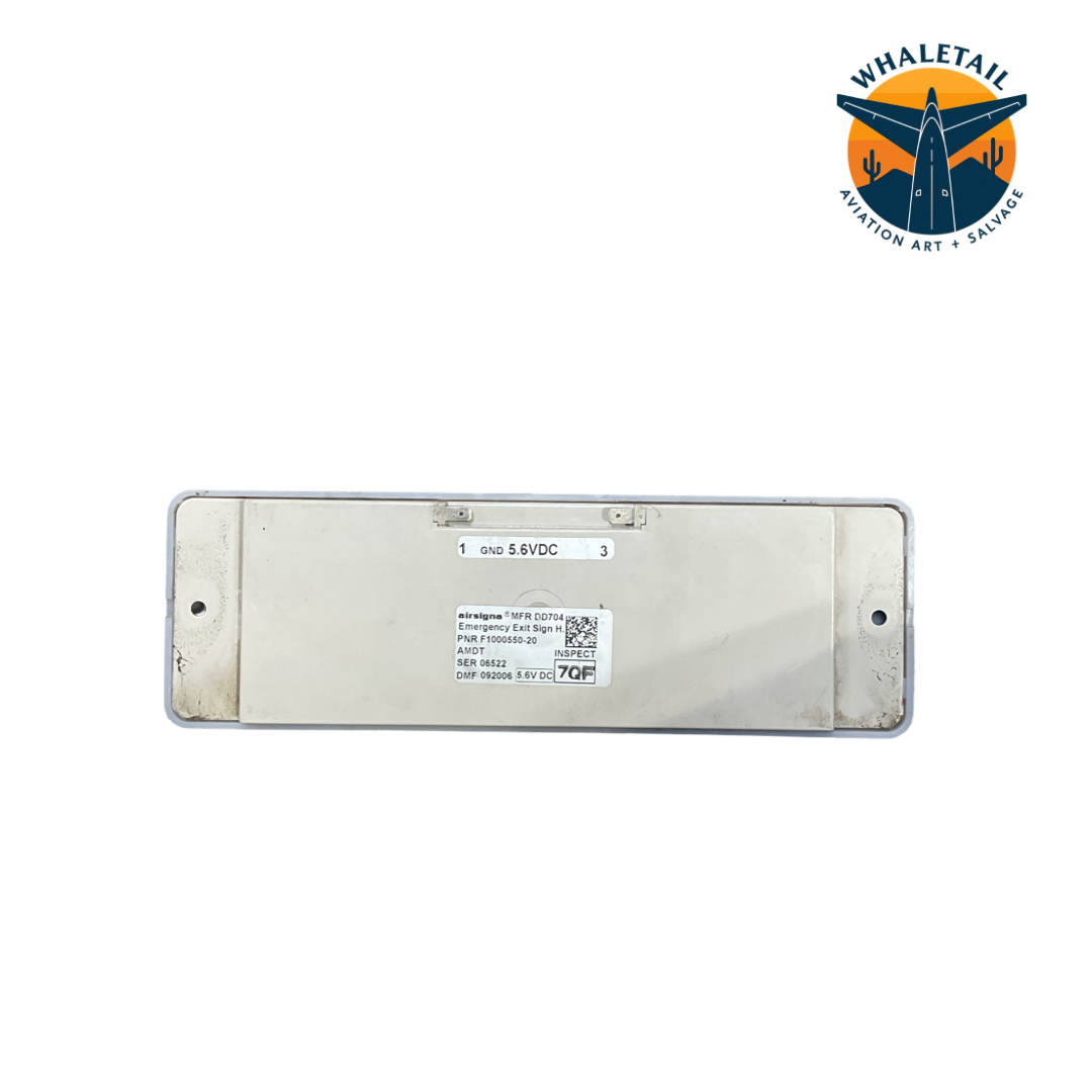 Airbus Emergency Exit Sign – PN F1000550-20