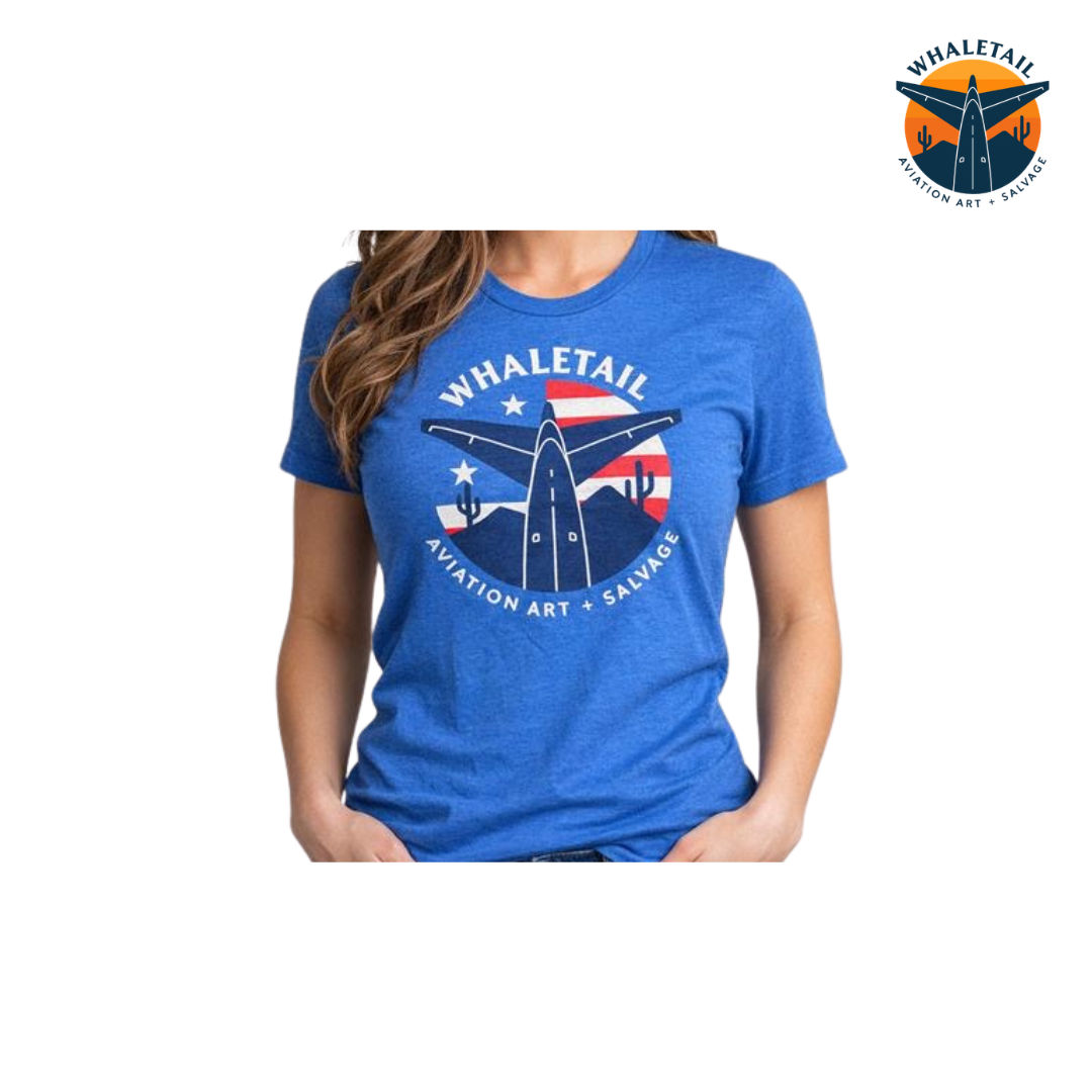 Whaletail Sales American T-Shirt - Blue