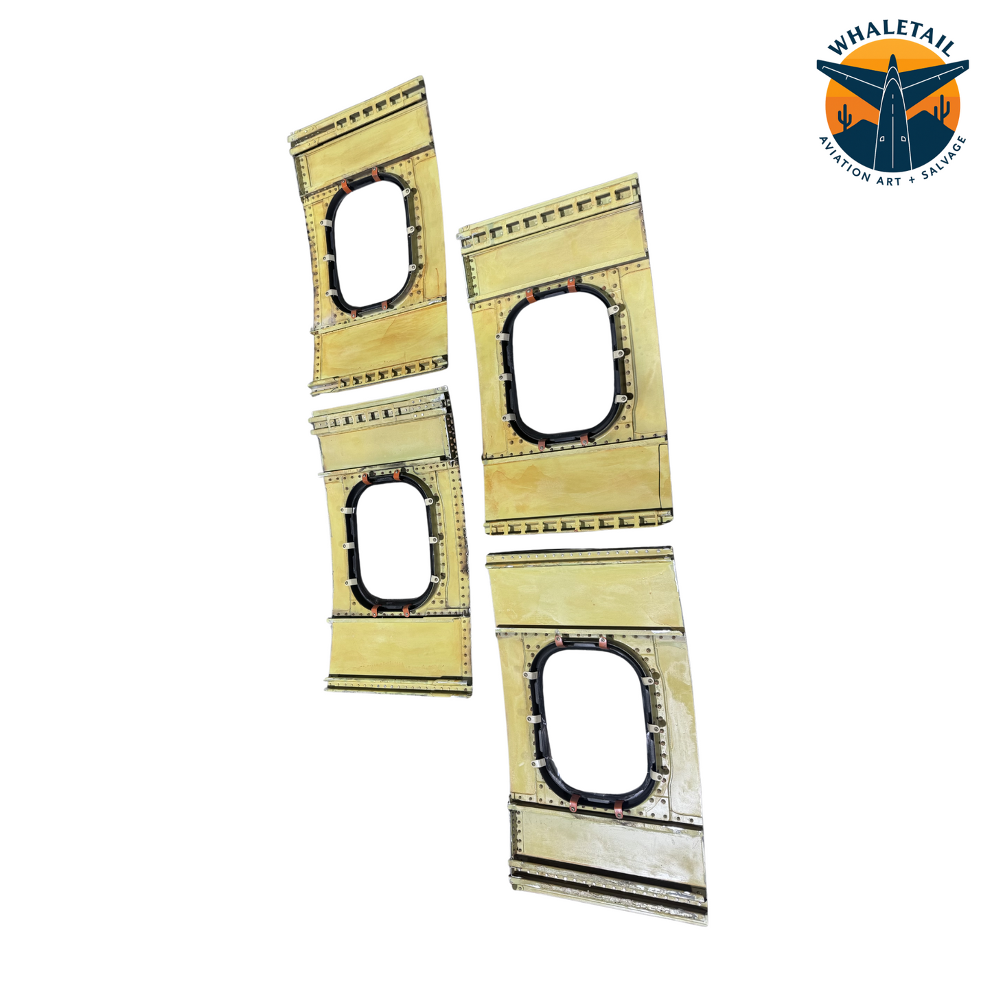 Southwest Airlines Boeing 737 Tricolor Window Cut | Blue, Gray & Yellow Aircraft Skin