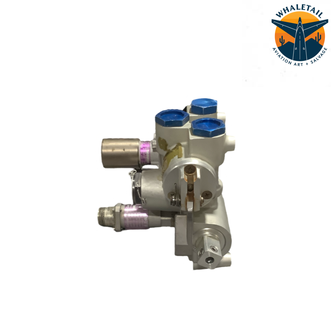 Hydraulic Pressure Switch / Solenoid Valve Housing – Retired Aircraft Systems PN 211C223 | 45080-1 | 2790521-102