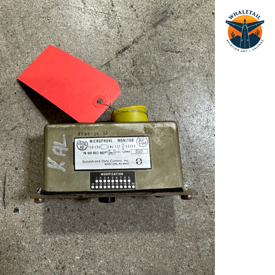 Original 747-400 SSCVR Control Unit out of the Flight Deck