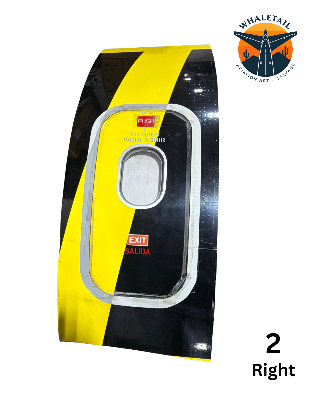 Retired Spirit Airlines Overwing Exit Door with Frame