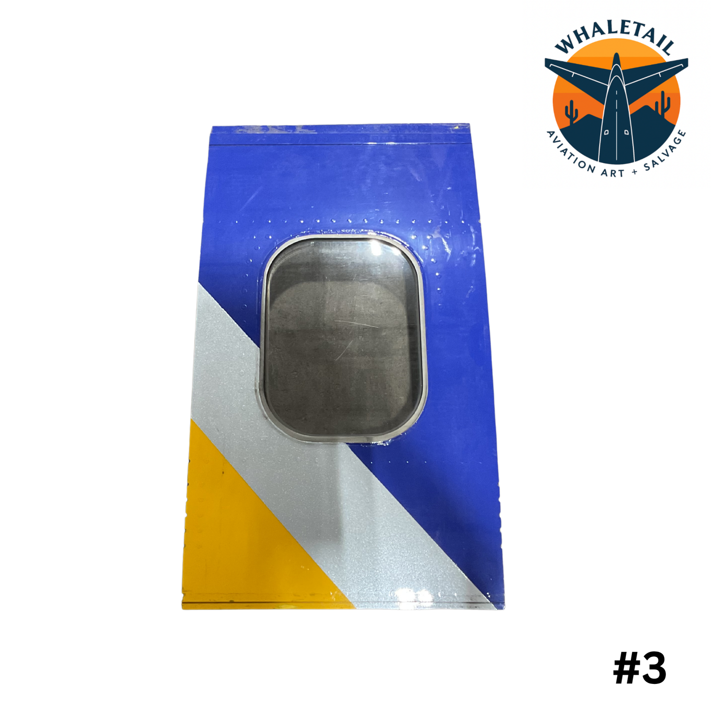 Southwest Airlines Boeing 737 Tricolor Window Cut | Blue, Gray & Yellow Aircraft Skin