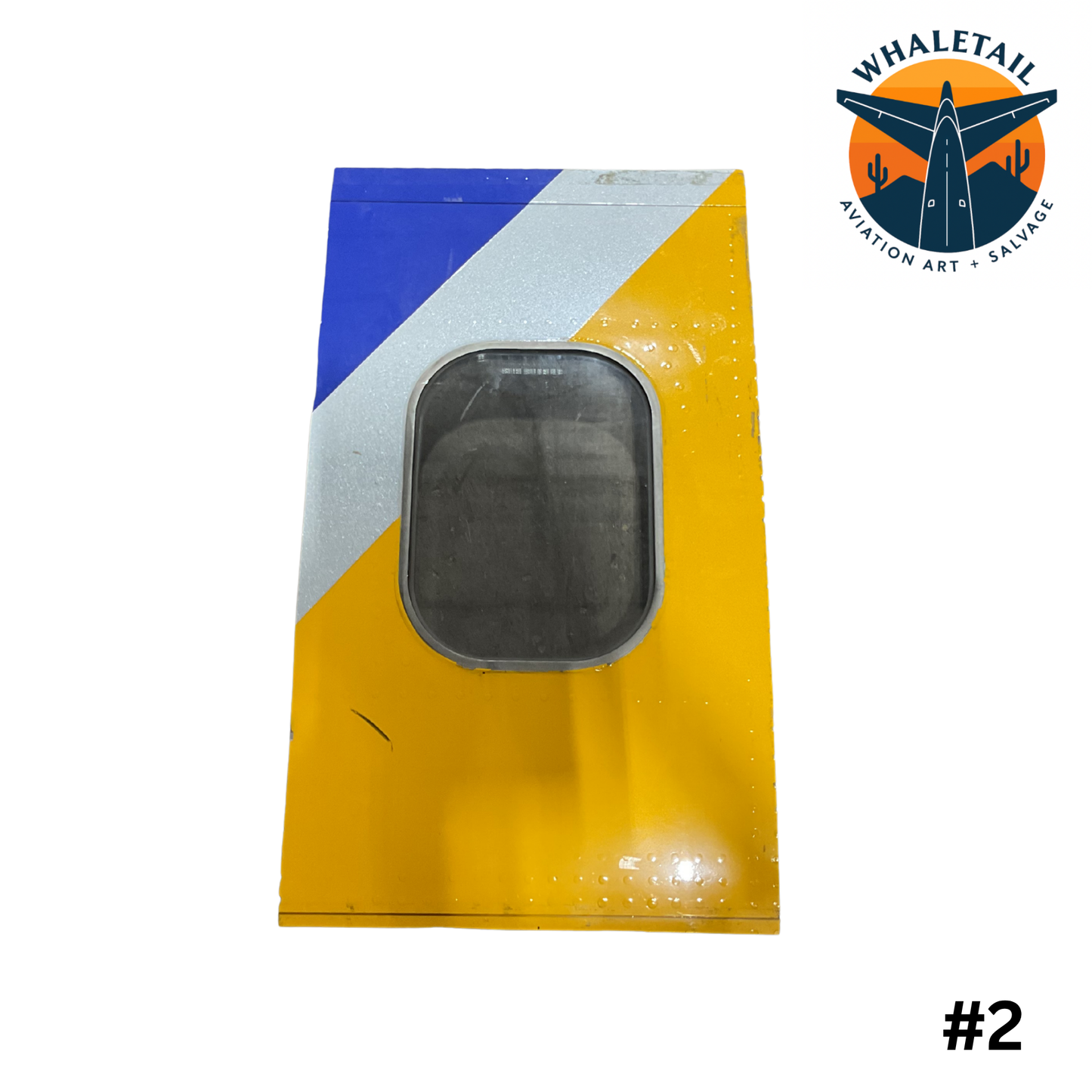 Southwest Airlines Boeing 737 Tricolor Window Cut | Blue, Gray & Yellow Aircraft Skin