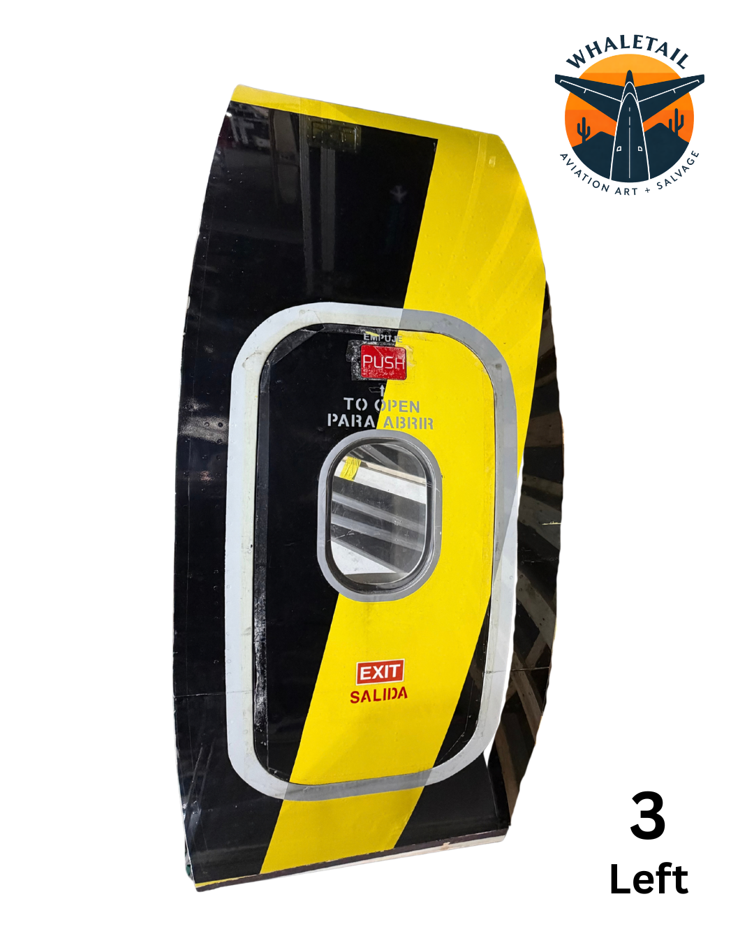 Retired Spirit Airlines Overwing Exit Door with Frame