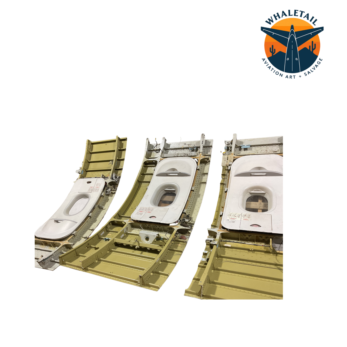 Retired Spirit Airlines Overwing Exit Door with Frame