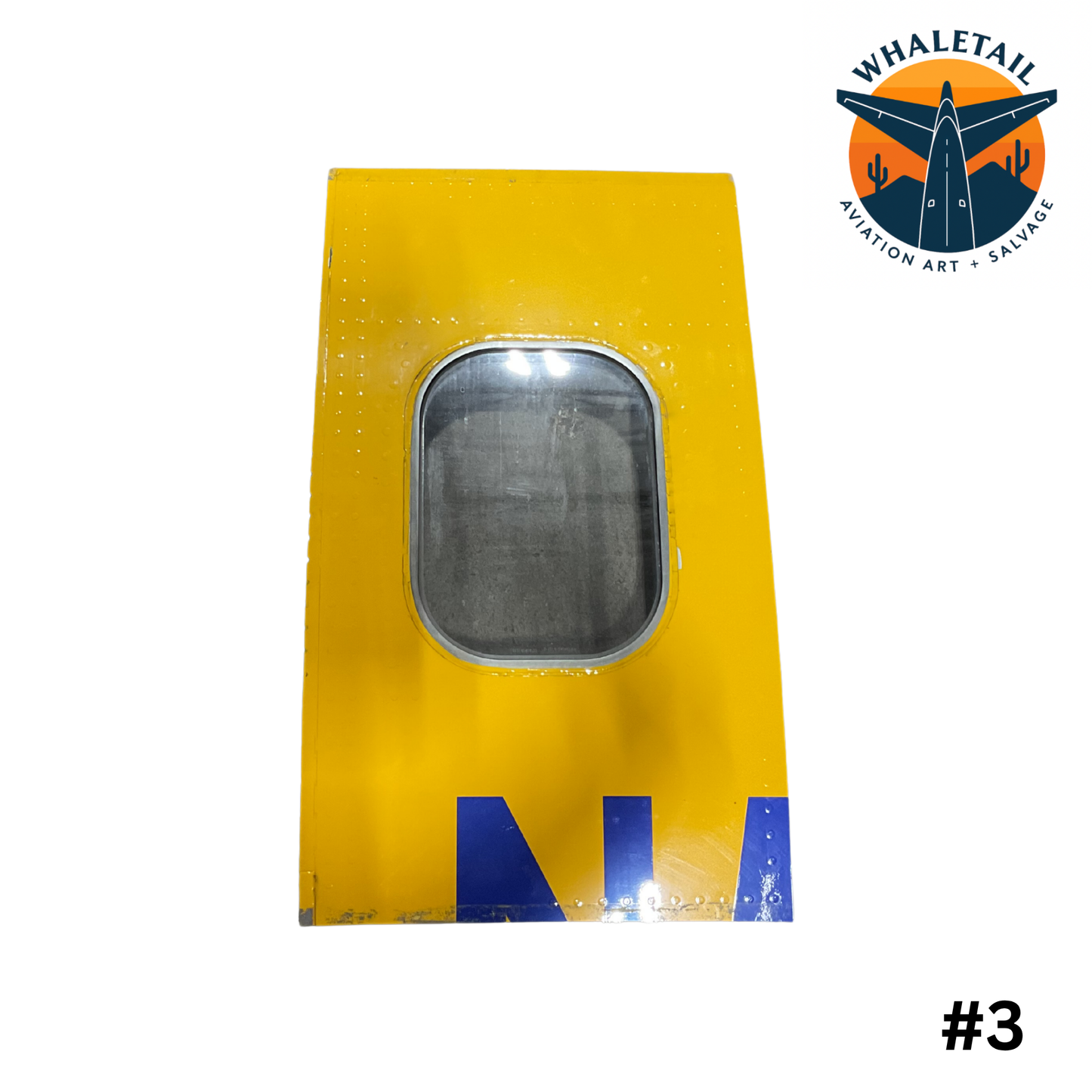 Southwest Airlines Boeing 737 Window Cut – Partial N-Number | Blue & Yellow Aircraft Skin