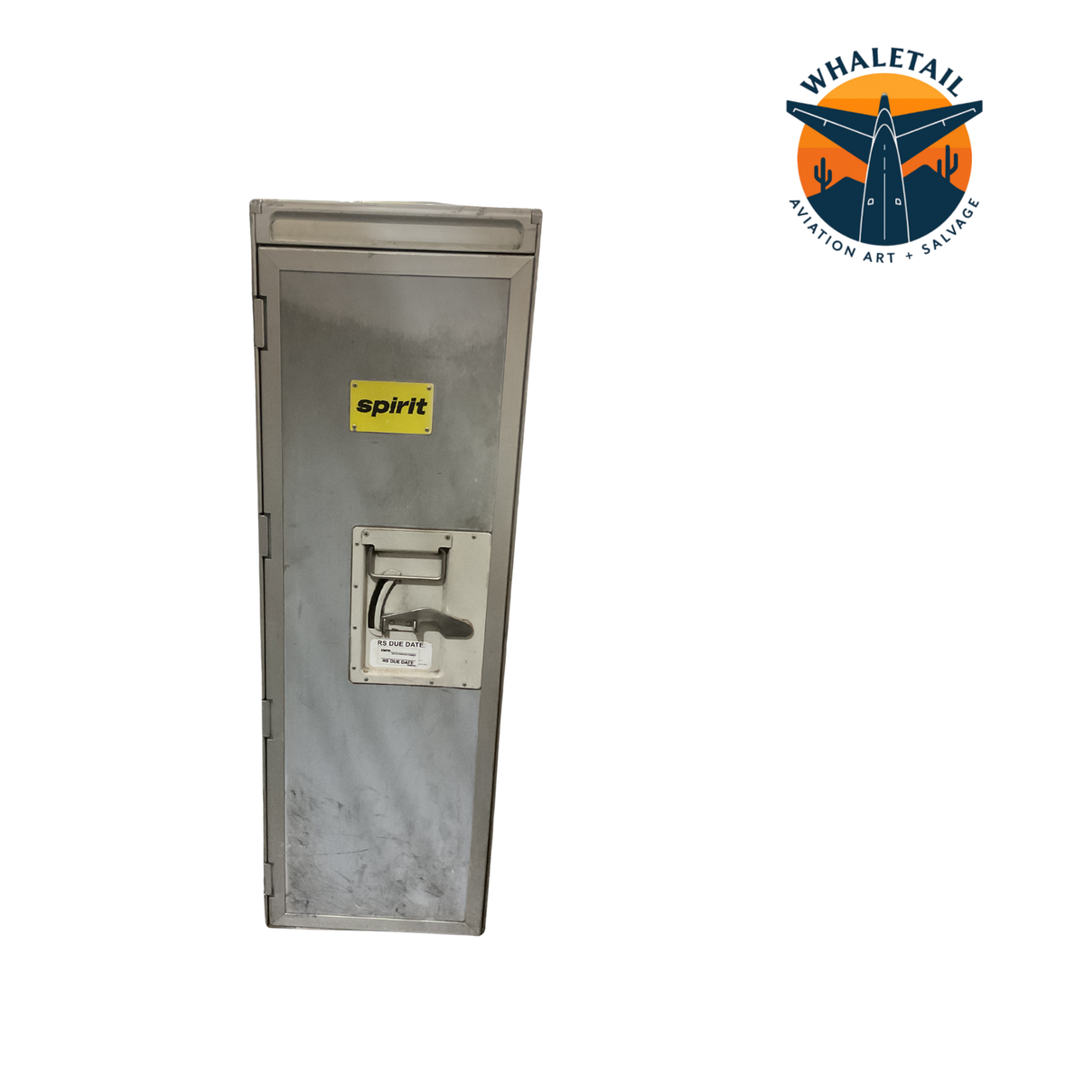 Retired Spirit Airlines Full-Size Aircraft Waste Cart | PN T6720018