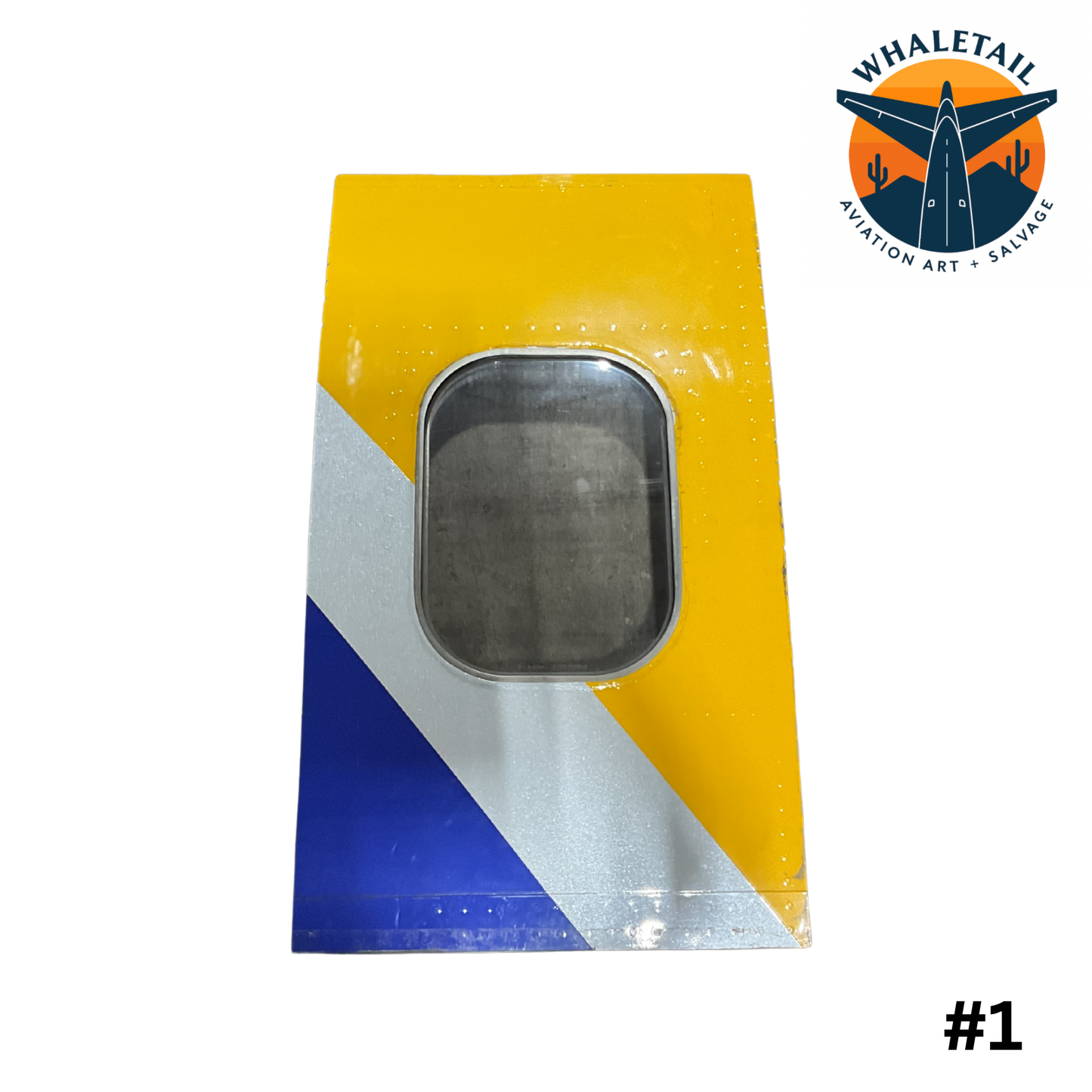 Southwest Airlines Boeing 737 Tricolor Window Cut | Blue, Gray & Yellow Aircraft Skin