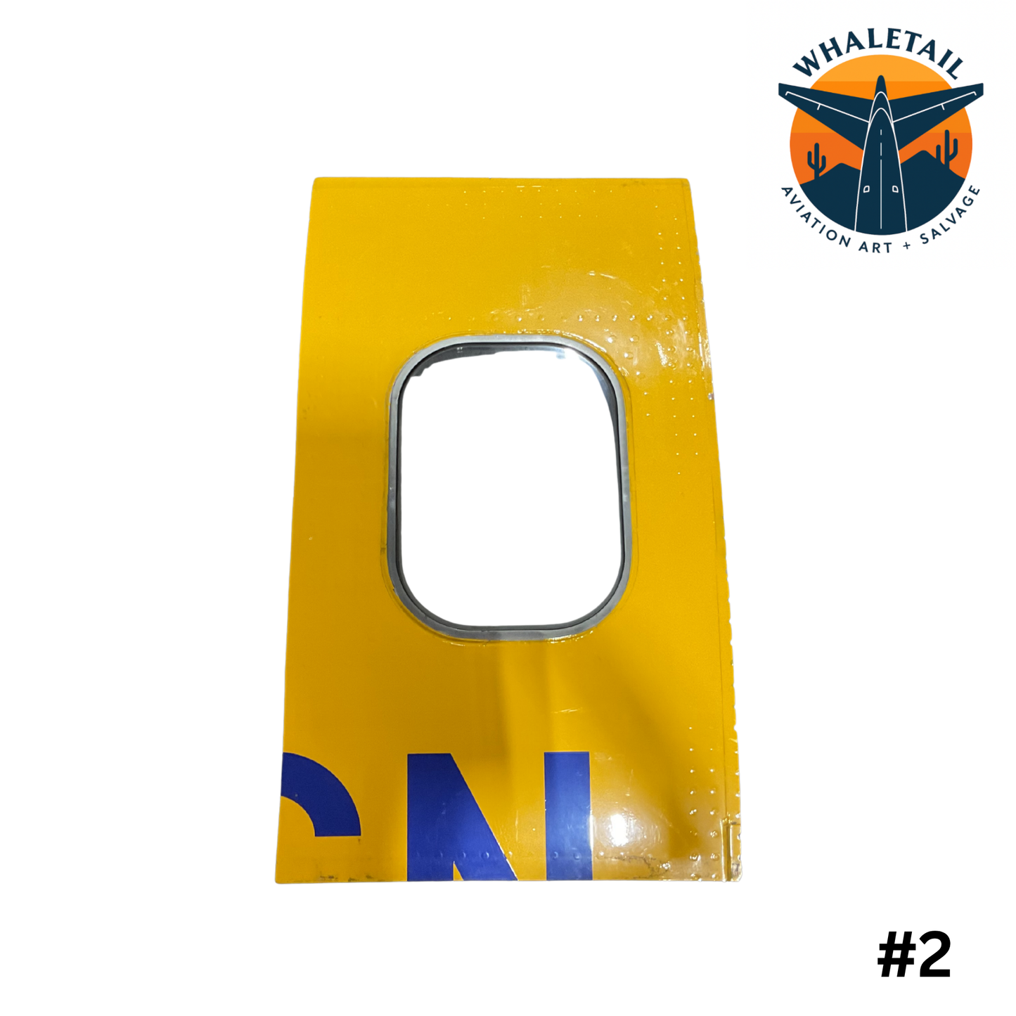 Southwest Airlines Boeing 737 Window Cut – Partial N-Number | Blue & Yellow Aircraft Skin