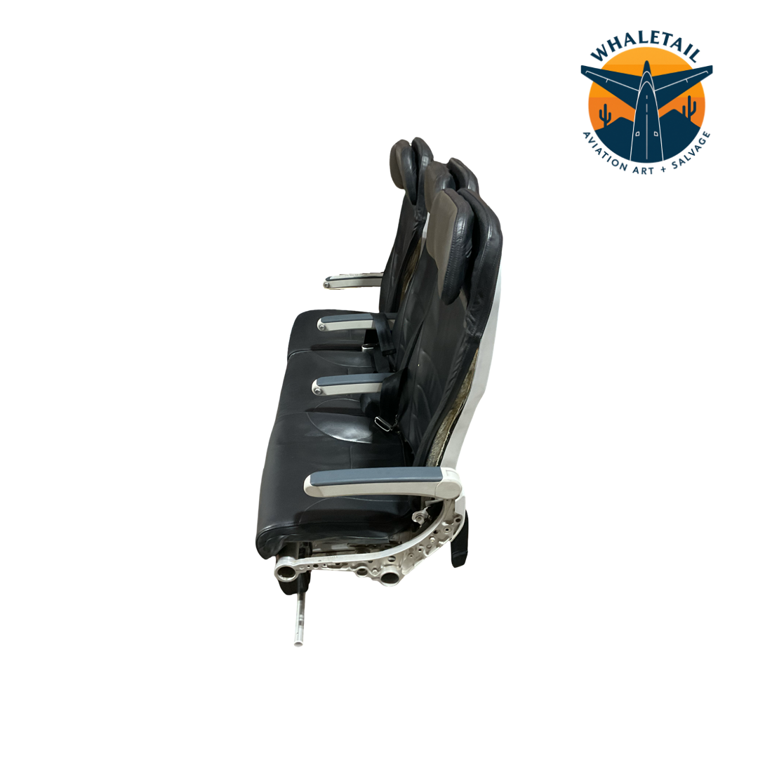 Aircraft Economy row of 3 Seats- Grey Headrest