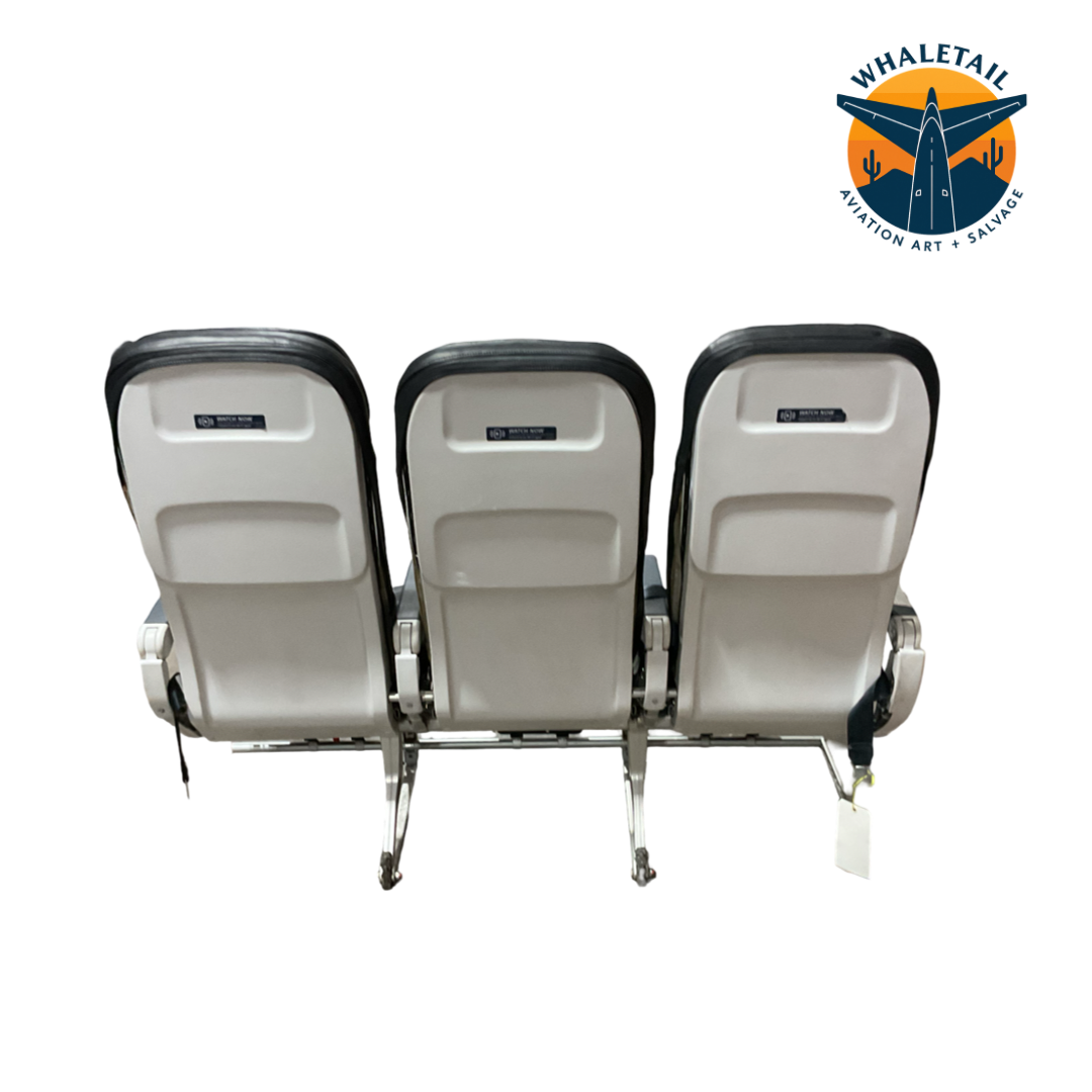 Aircraft Economy row of 3 Seats- Grey Headrest