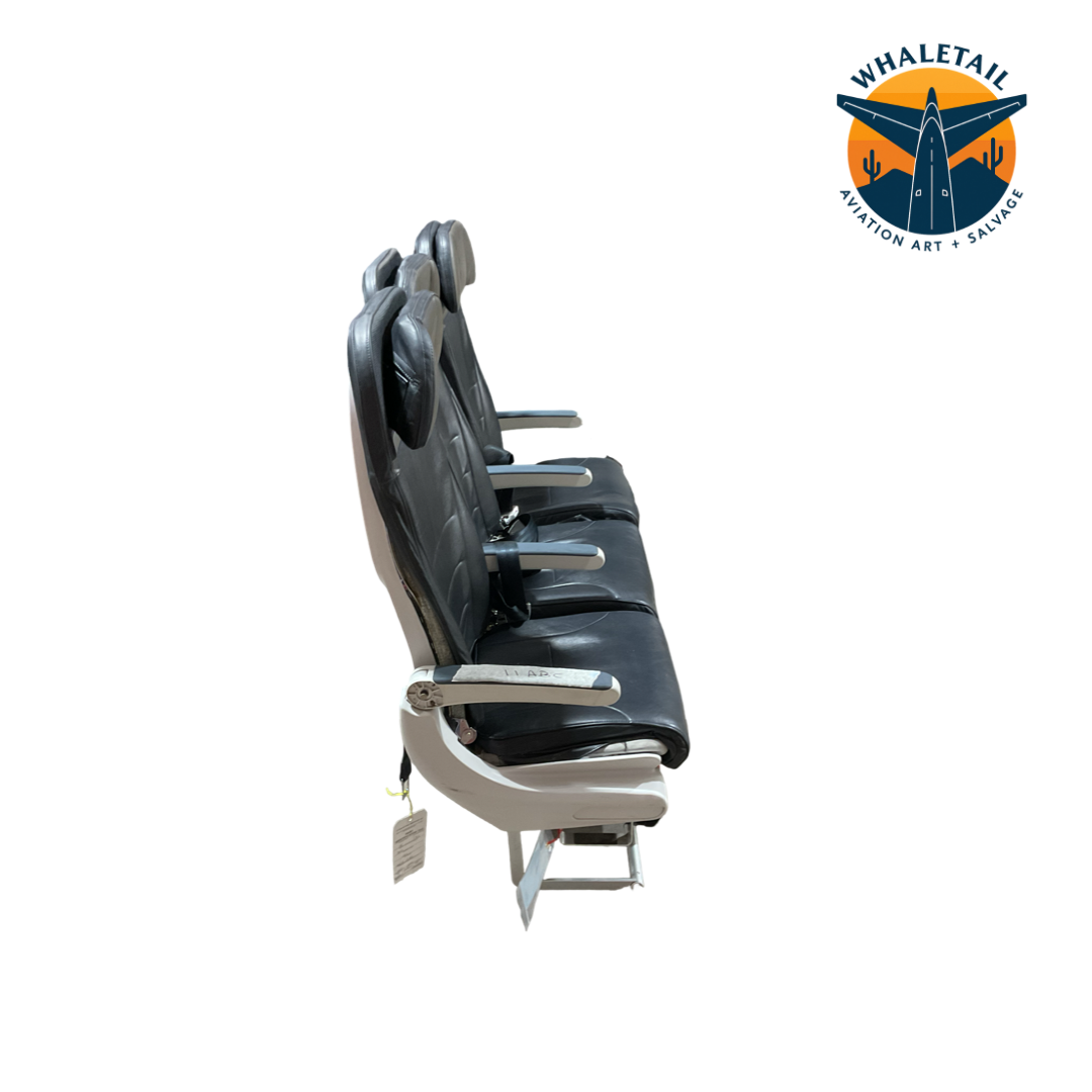 Aircraft Economy row of 3 Seats- Grey Headrest