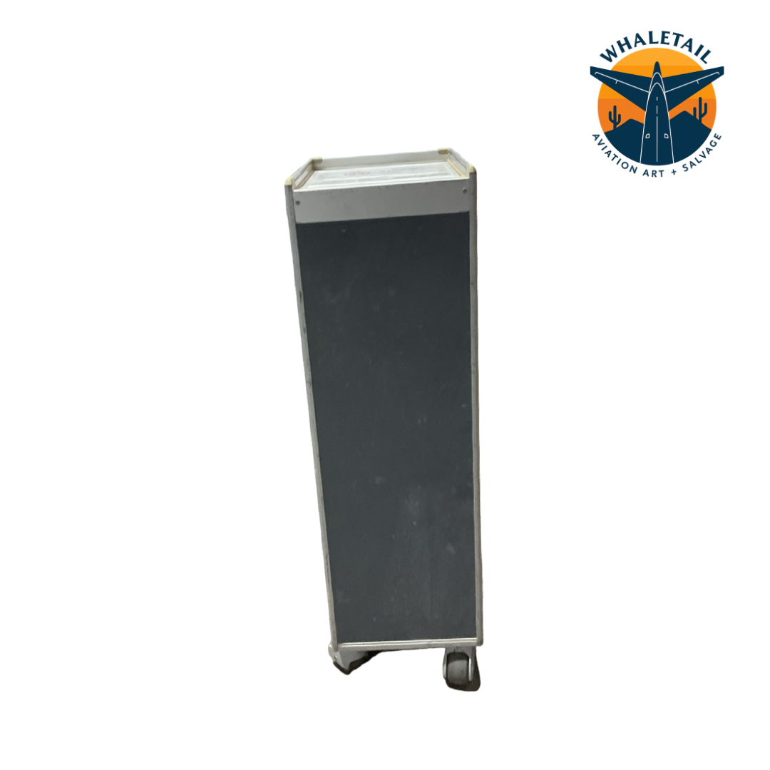 Authentic WestJet Airlines Half-Size Galley Waste Cart