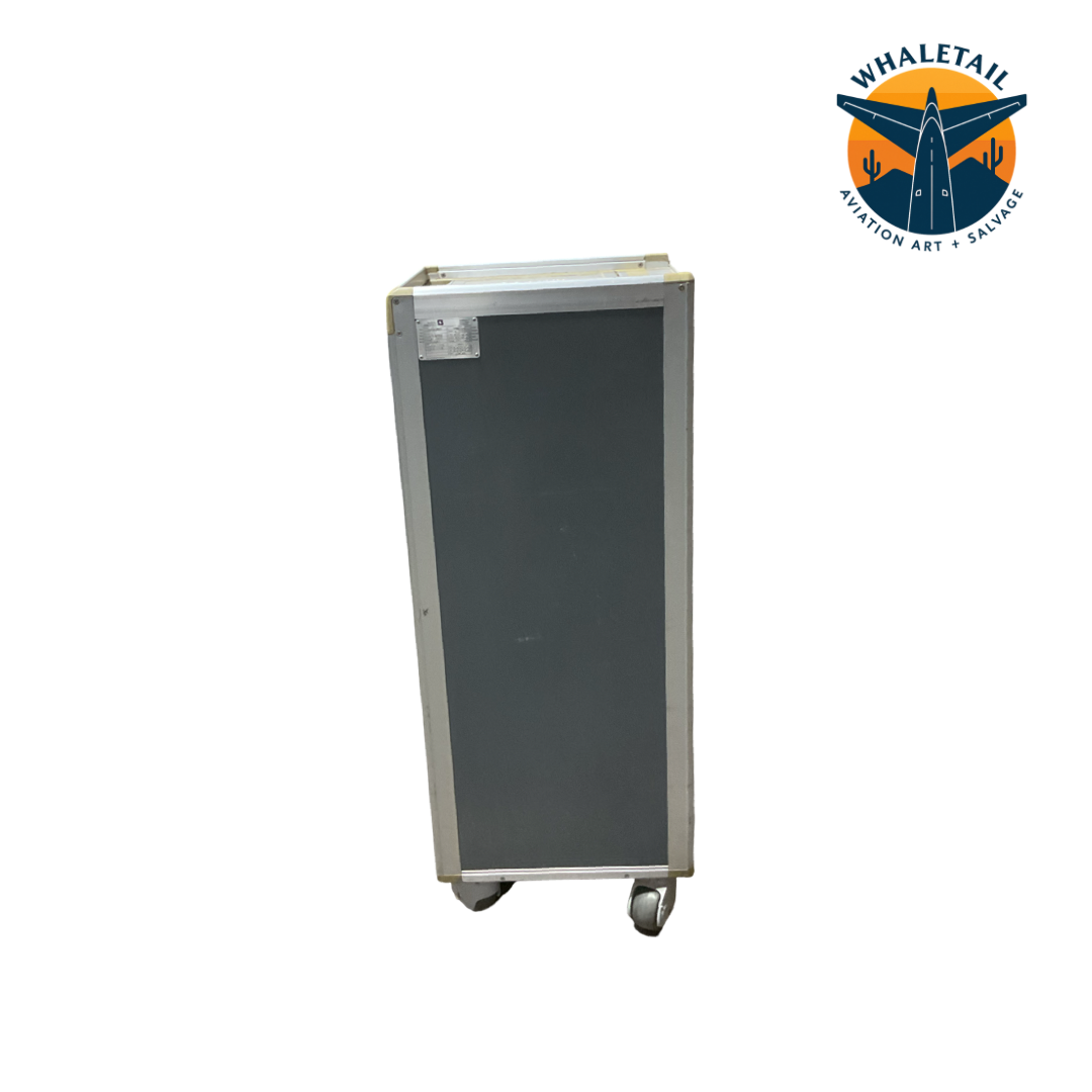 Authentic WestJet Airlines Half-Size Galley Waste Cart