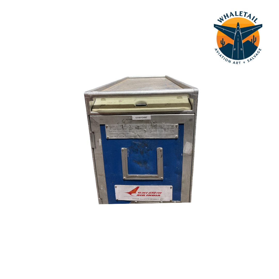 Authentic Air India Full-Size Galley Cart Blue