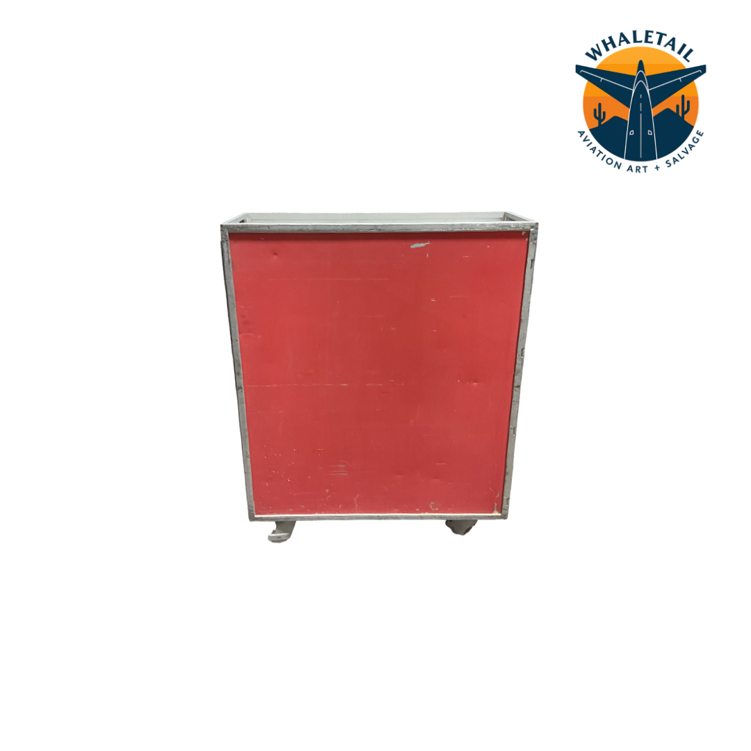 Authentic Avianca Red Full-Size Galley Cart