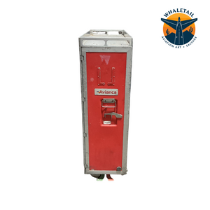 Authentic Avianca Red Full-Size Galley Cart