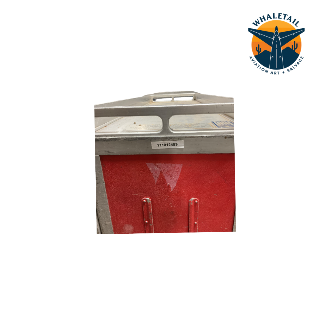 Authentic Avianca Red Full-Size Galley Cart