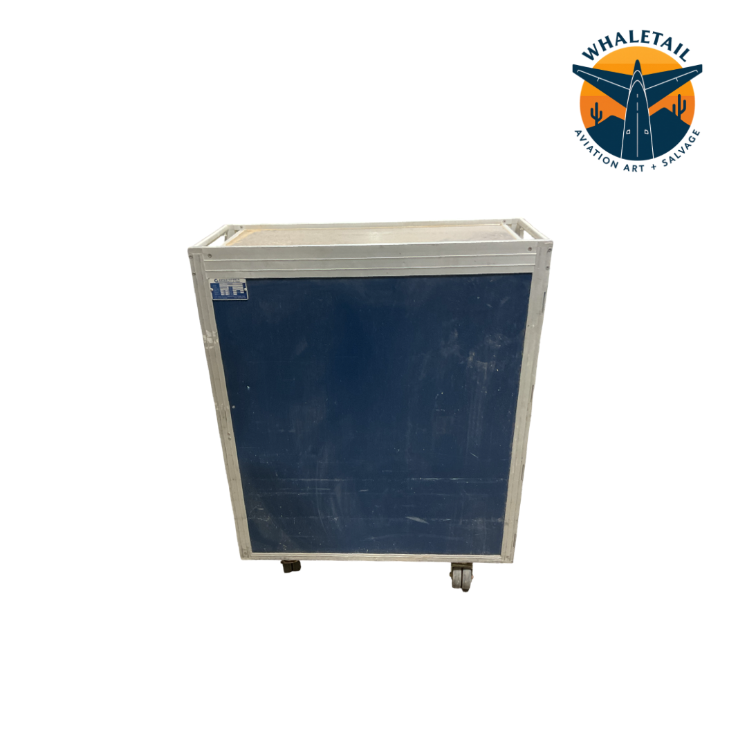 Authentic Blue Aircraft Full Size Galley Cart