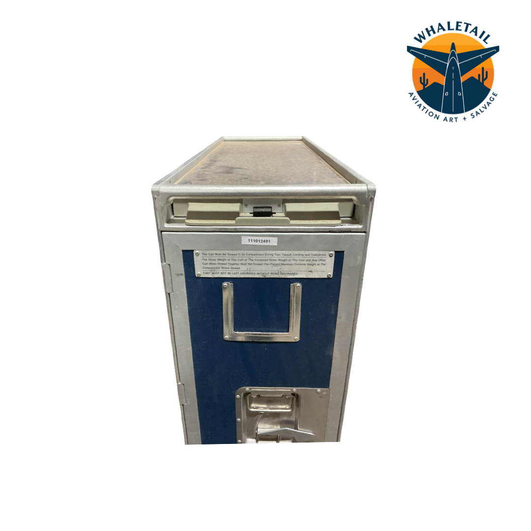 Authentic Blue Aircraft Full Size Galley Cart
