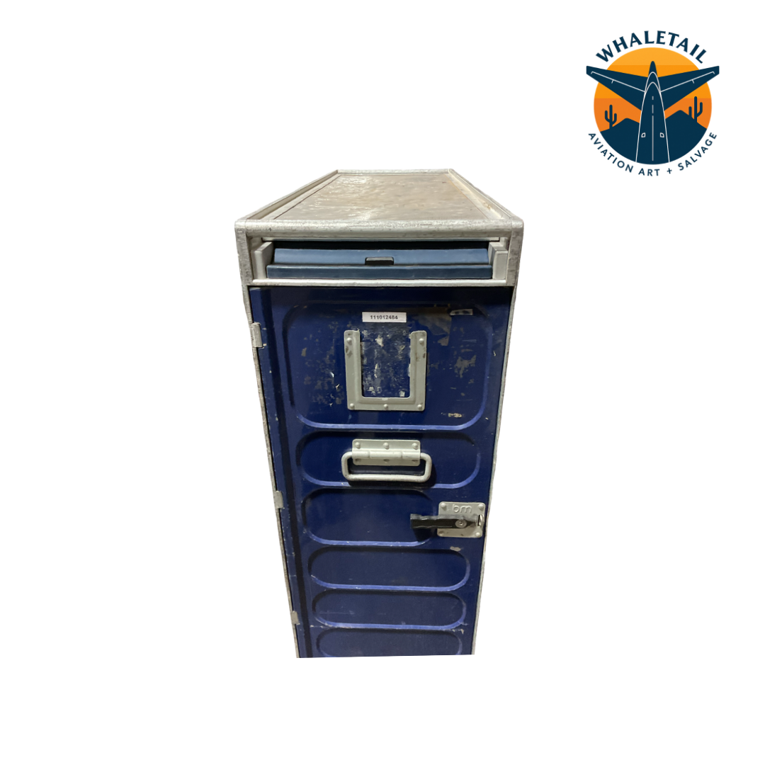 Authentic Blue Full-Size Galley Serving Cart