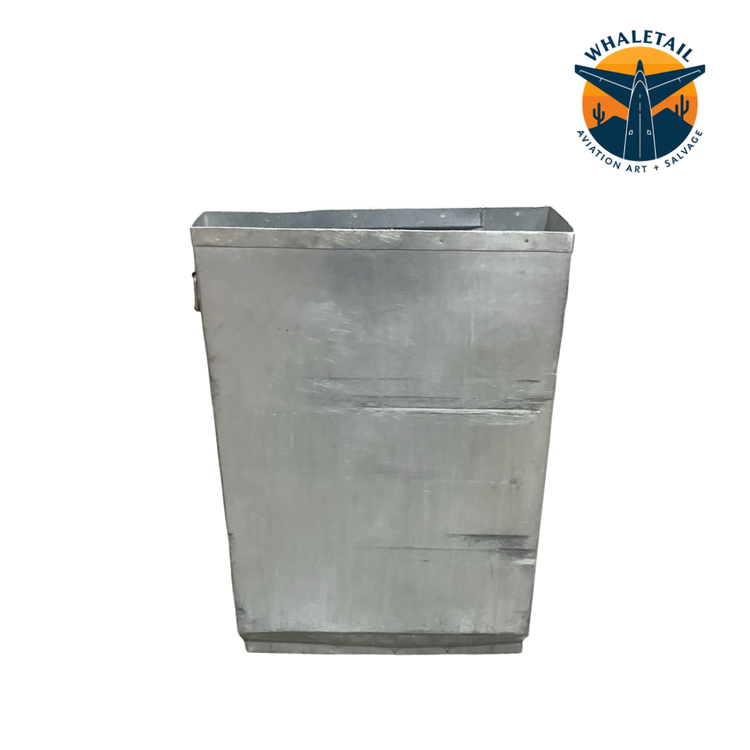 Airplane Lavatory Metal Trash Bin