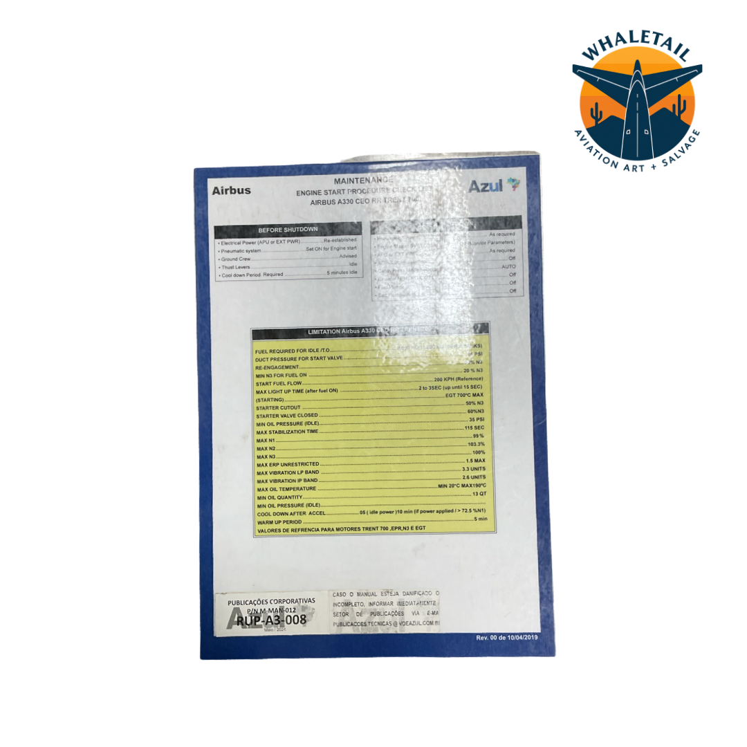 Azul Maintenance Log Book