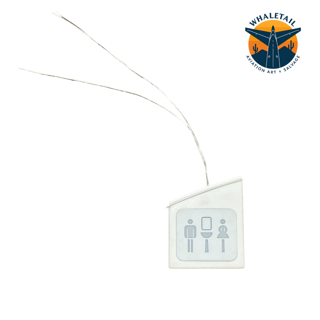 Airbus A319 Restroom Sign – Authentic Aircraft Cabin Sign