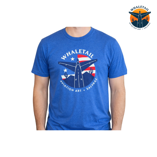 Whaletail Sales American T-Shirt - Blue