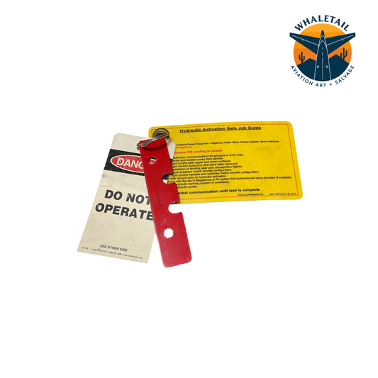 Aircraft Hydraulic Activation Stopper Key Set – Lockout / Safety Tag Assembly (No PN)