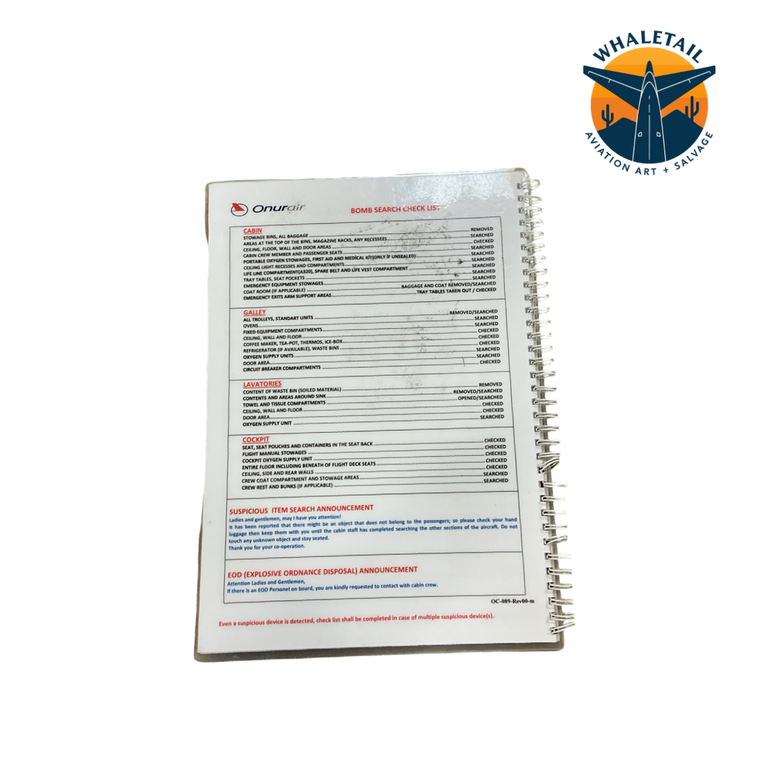 Airbus A330 Cabin Crew Checklists | Original Aircraft Manual