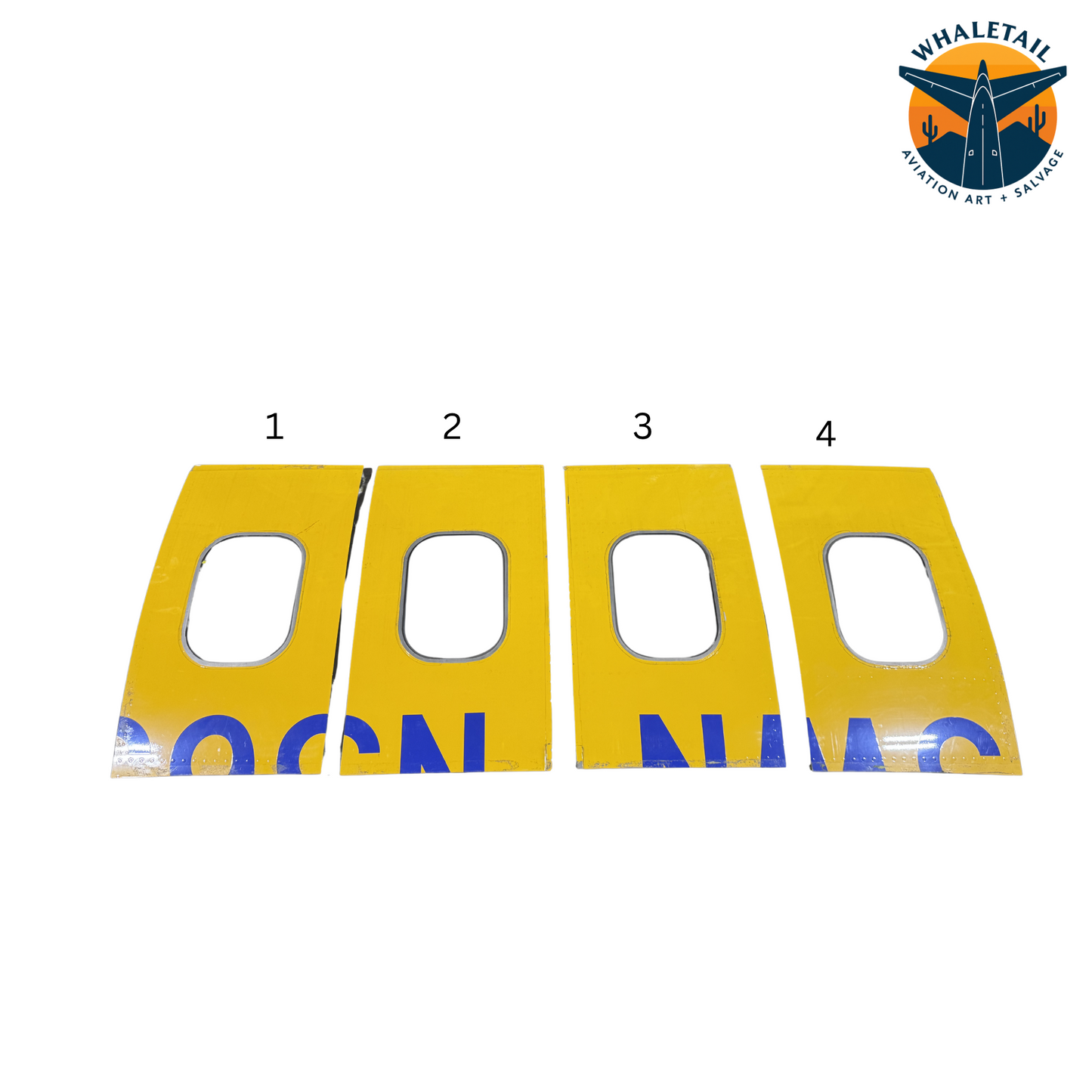 Southwest Airlines Boeing 737 Window Cut – Partial N-Number | Blue & Yellow Aircraft Skin