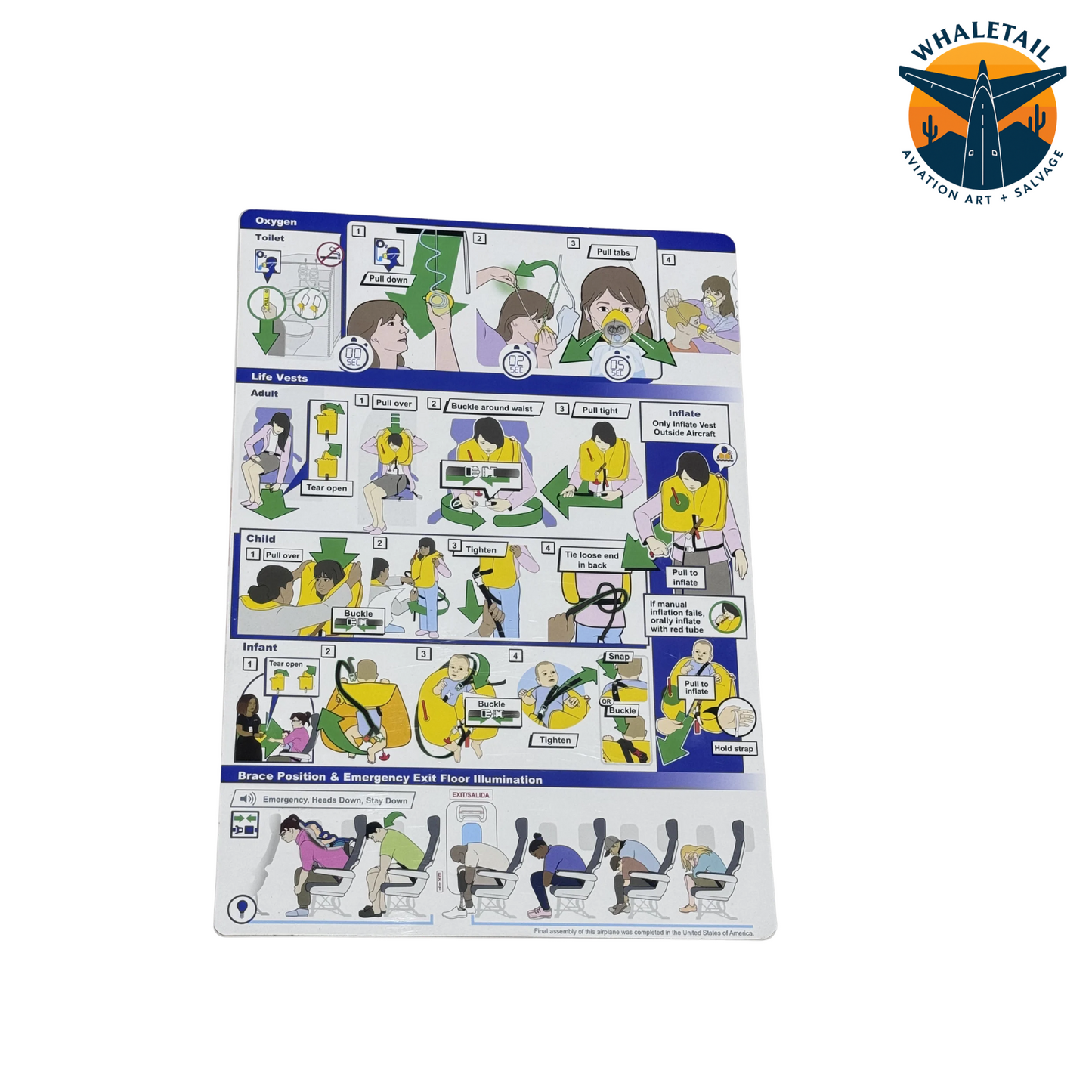 Southwest Airlines Safety Card | 3 for $20