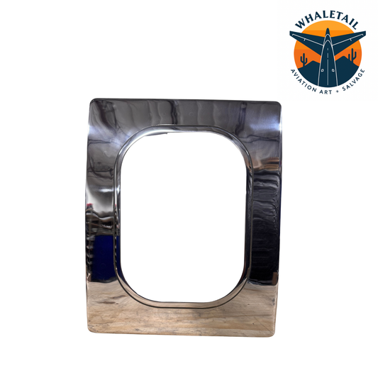 Boeing 737 Mirrored Polish Window Cut | Authentic Aircraft Window