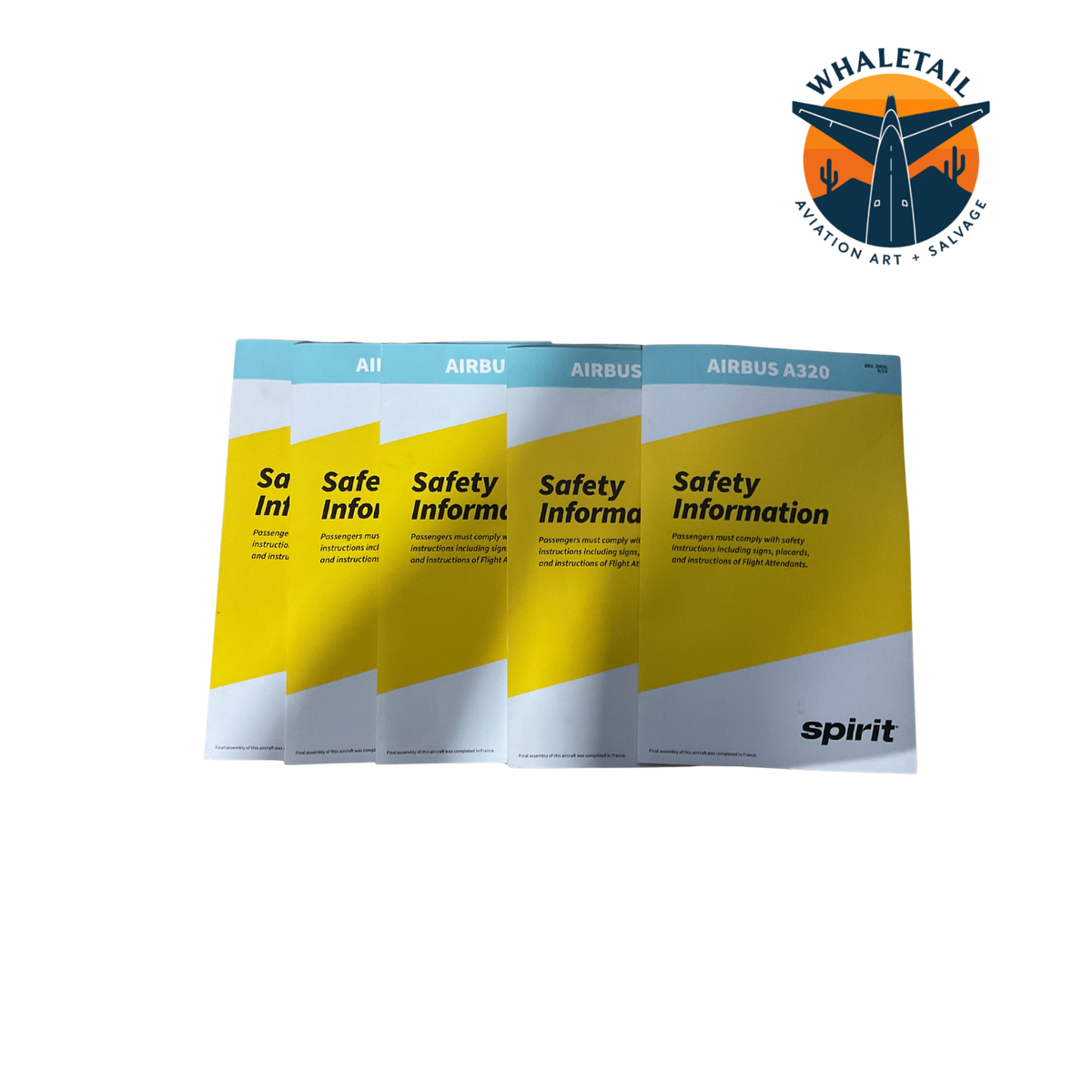 Retired Spirit Airlines Aircraft Safety Card