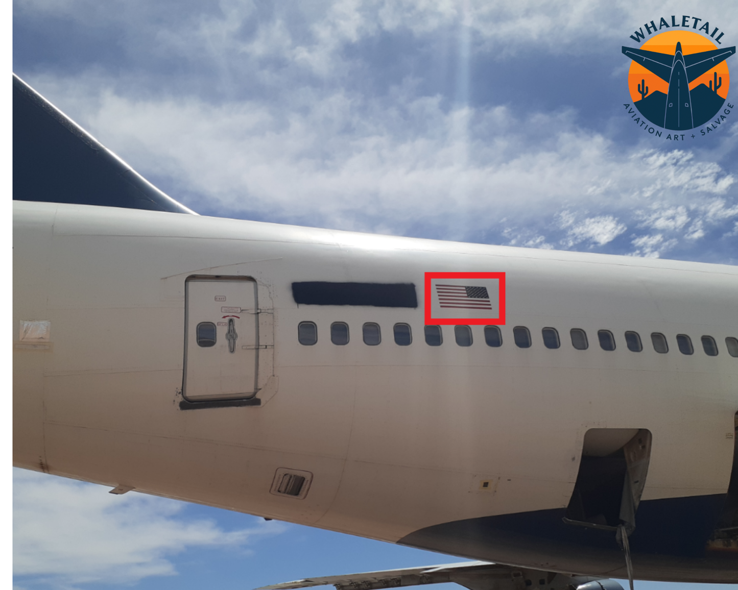 747-400 Custom Flag Cutout