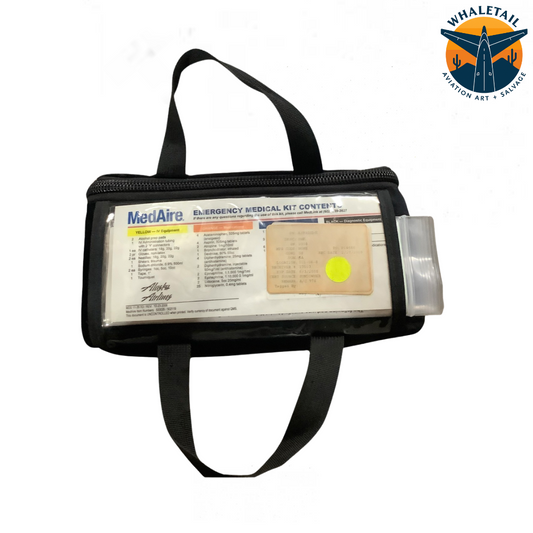 Aircraft Emergency Medical Kit- Black - Not for Actual Use