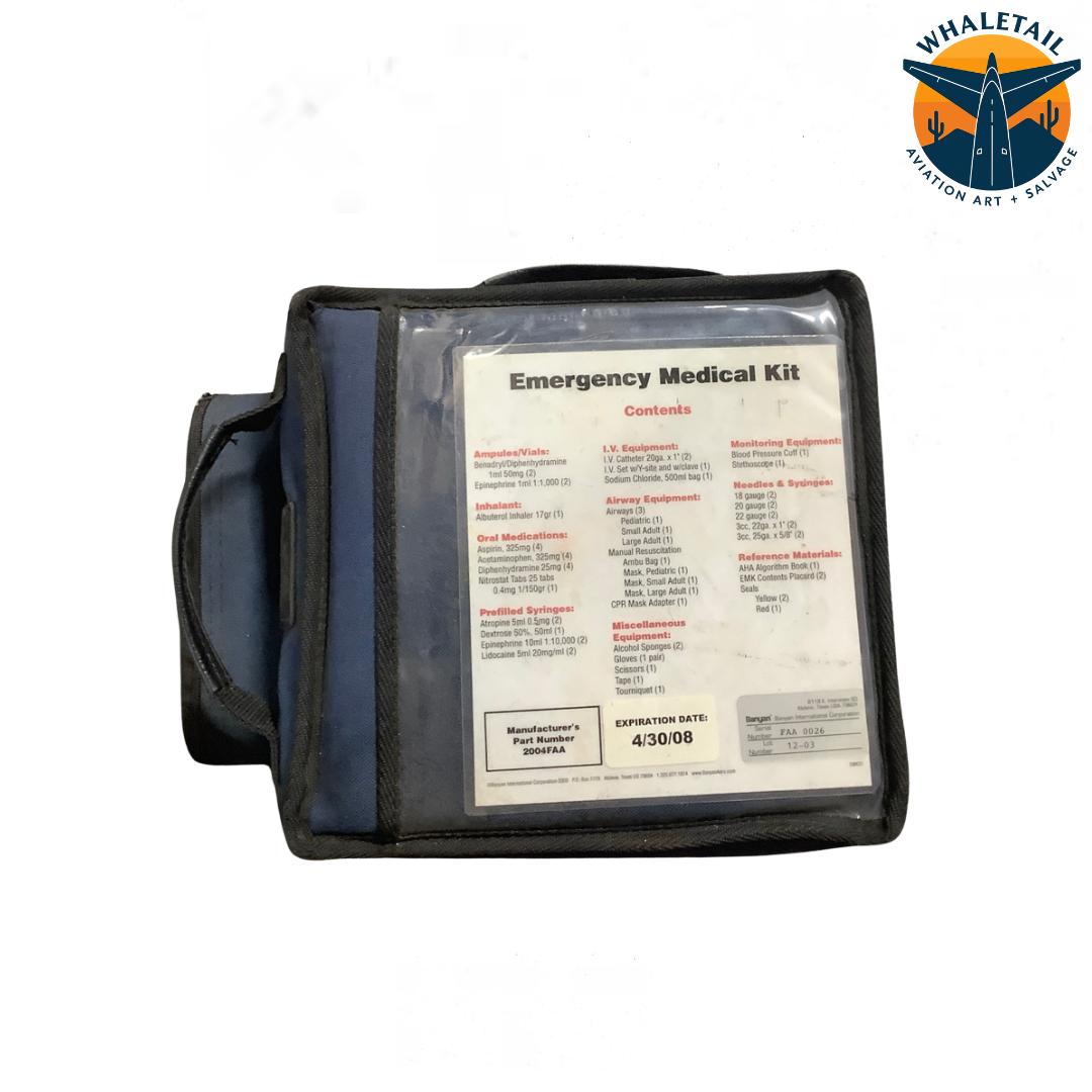 Aircraft Emergency Medical Kit- Dark Blue-Not for Actual Use