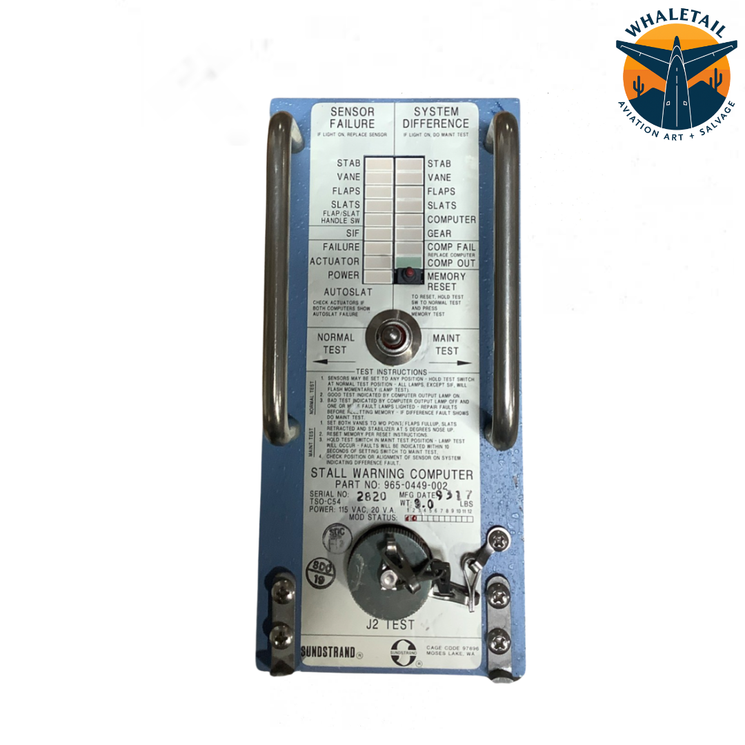 Aircraft Stall Warning Computer