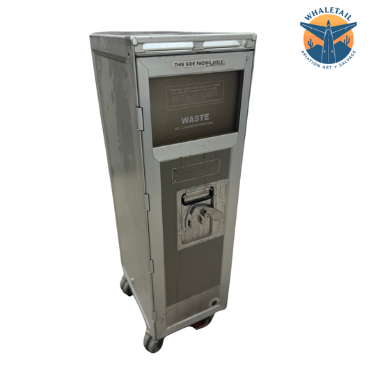 Gray Galley Waste Cart (Half Size)