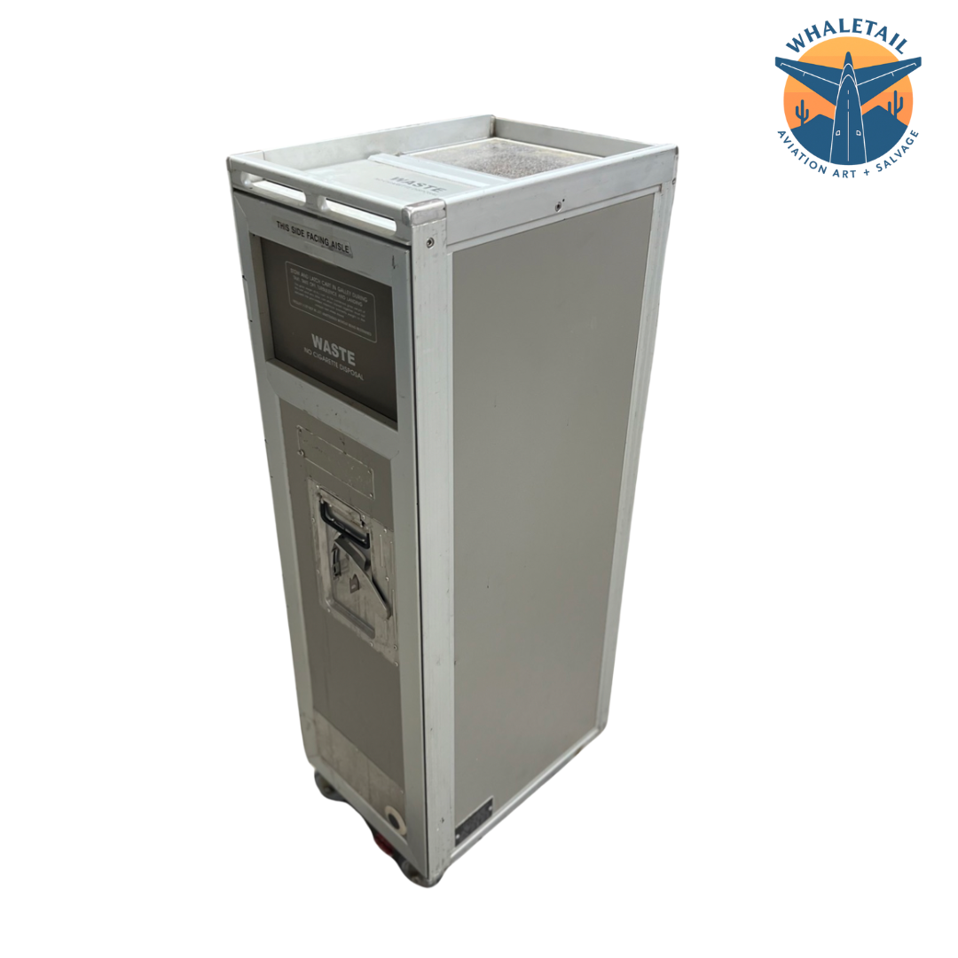 Gray Galley Waste Cart (Half Size)