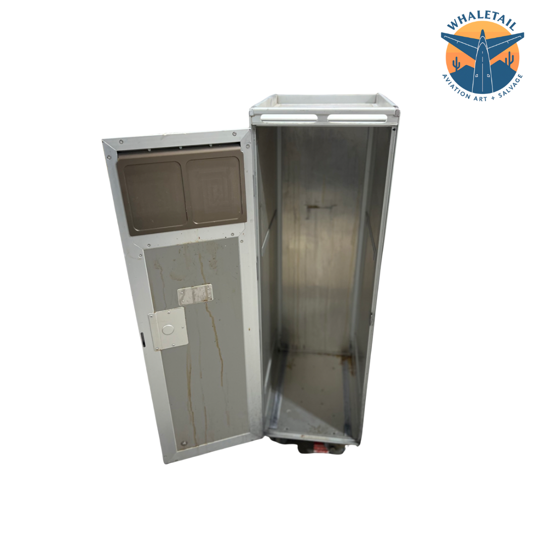 Gray Galley Waste Cart (Half Size)