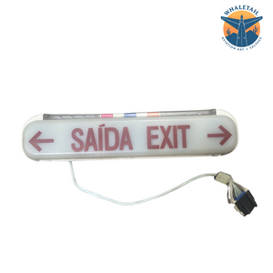 737 Exit Sign Portuguese/English