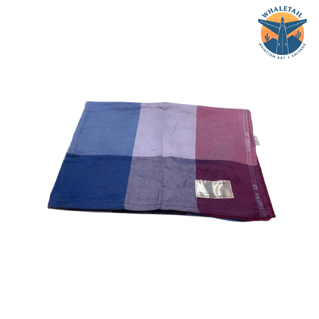 Authentic Jet Airways In Flight Blanket and Pillow