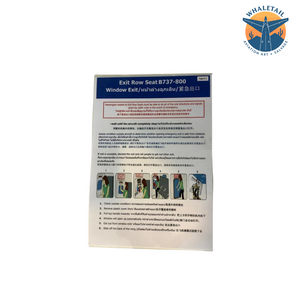 737-800 Exit Row Safety Cards