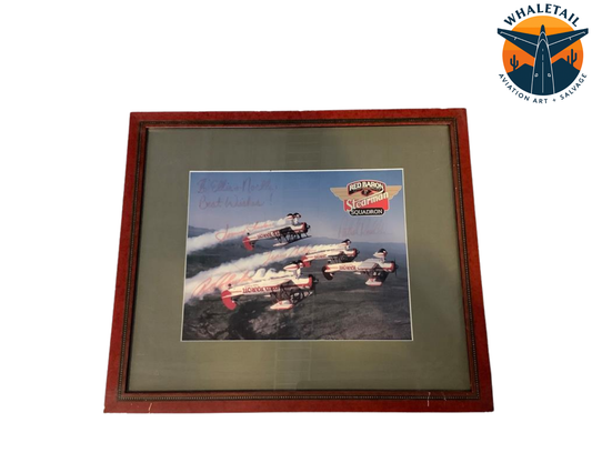 Rare Red Baron Four Pilot Autographed Photo