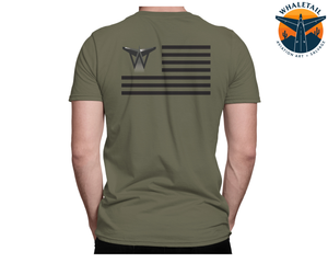 Whale-Tail Sales American Flag T-Shirt