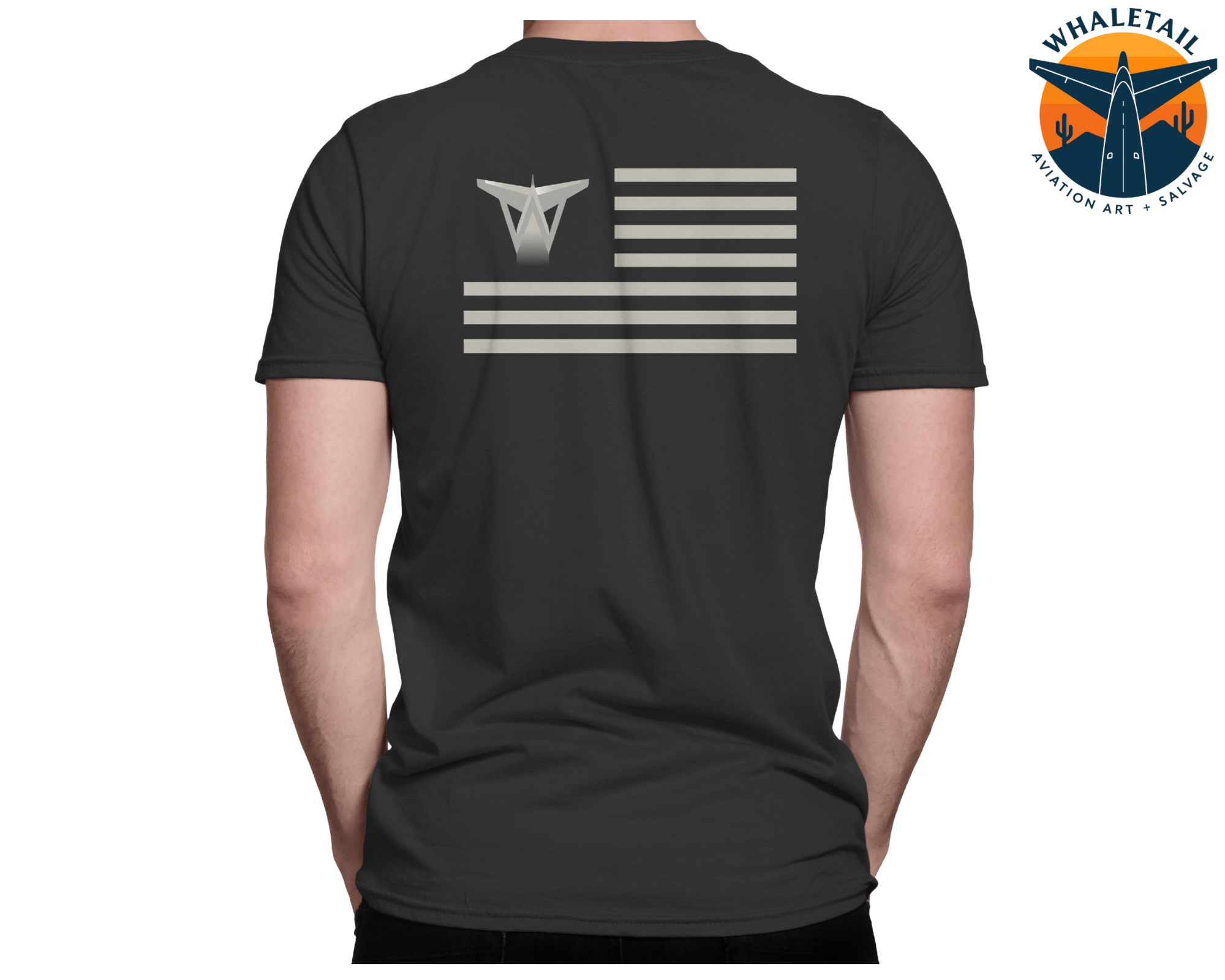 Whale-Tail Sales American Flag T-Shirt