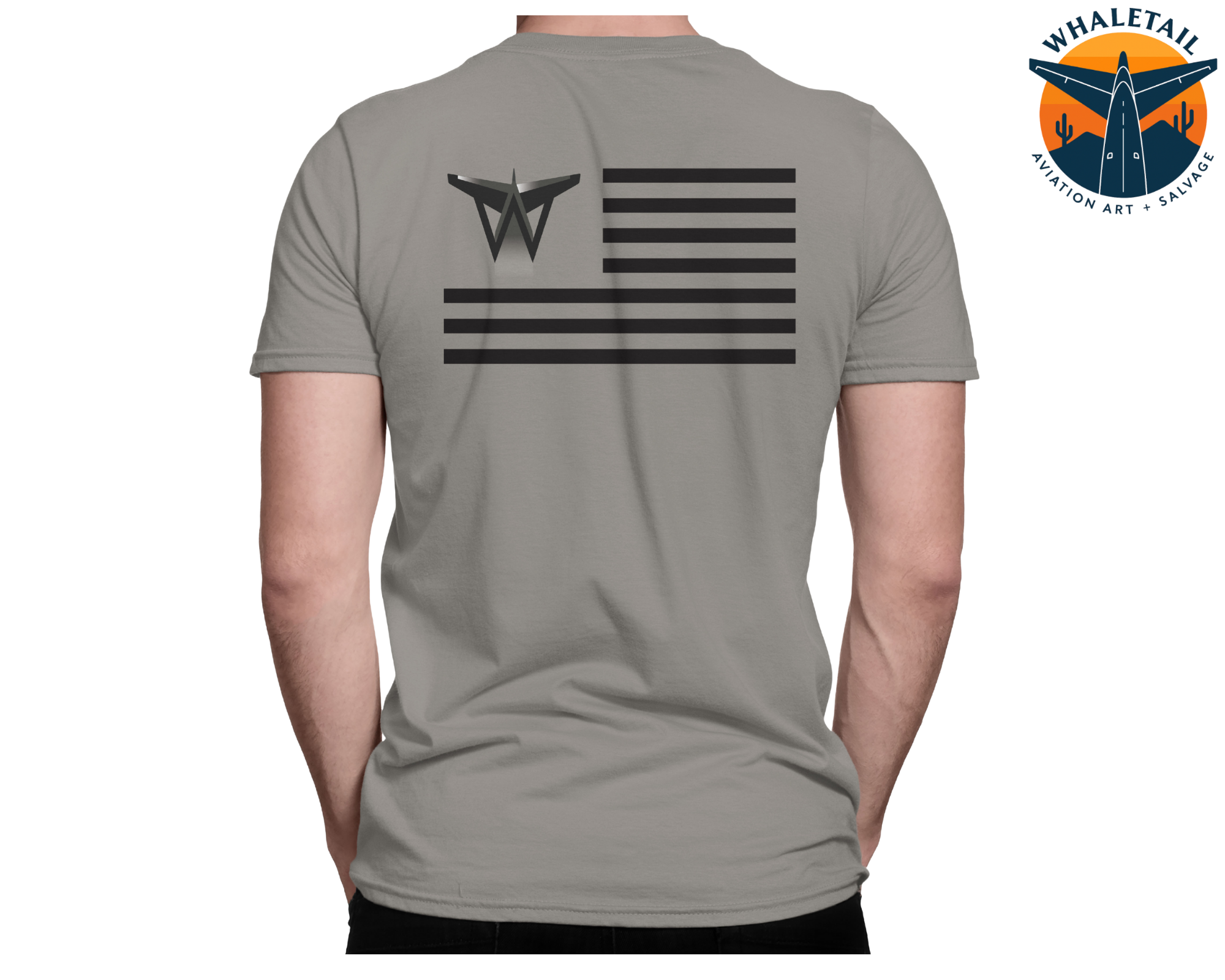 Whale-Tail Sales American Flag T-Shirt
